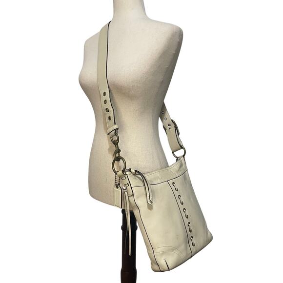 Coach Vintage Chelsea Abbey Leather Convertible Shoulder Crossbody Handbag - Picture 3 of 16